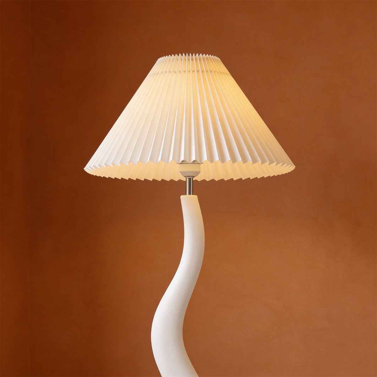 Santu – Natural Japandi Curvy Floor Lamp 165cm - Cendre Home
