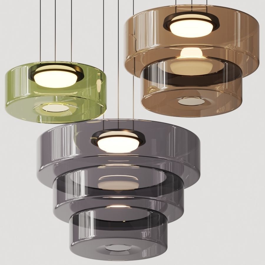 Bela Glass Pendant Lamp | Bauhaus Style, Adjustable Hanging Design