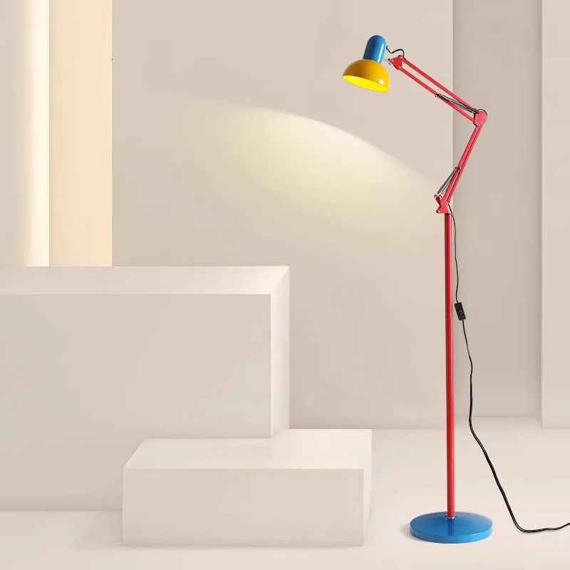 Contemporary Half Circle Iron 1-Light Floor Lamp for Bedroom