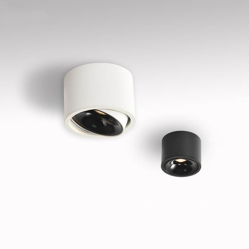 Contemporary Adjustable Round LED Flush Mount Ceiling Spotlight