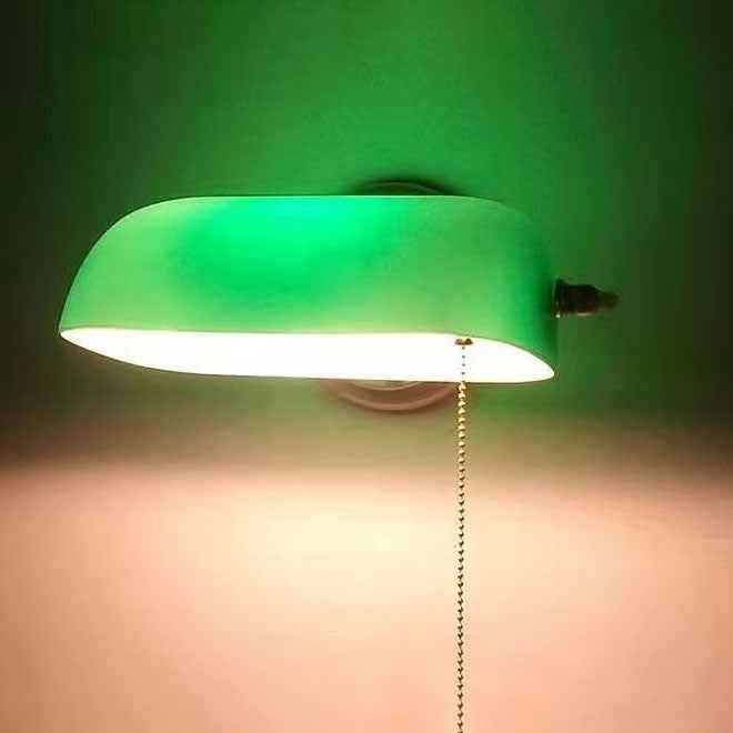 Retro Glass and Iron Round 1-Light Zipper Wall Sconce