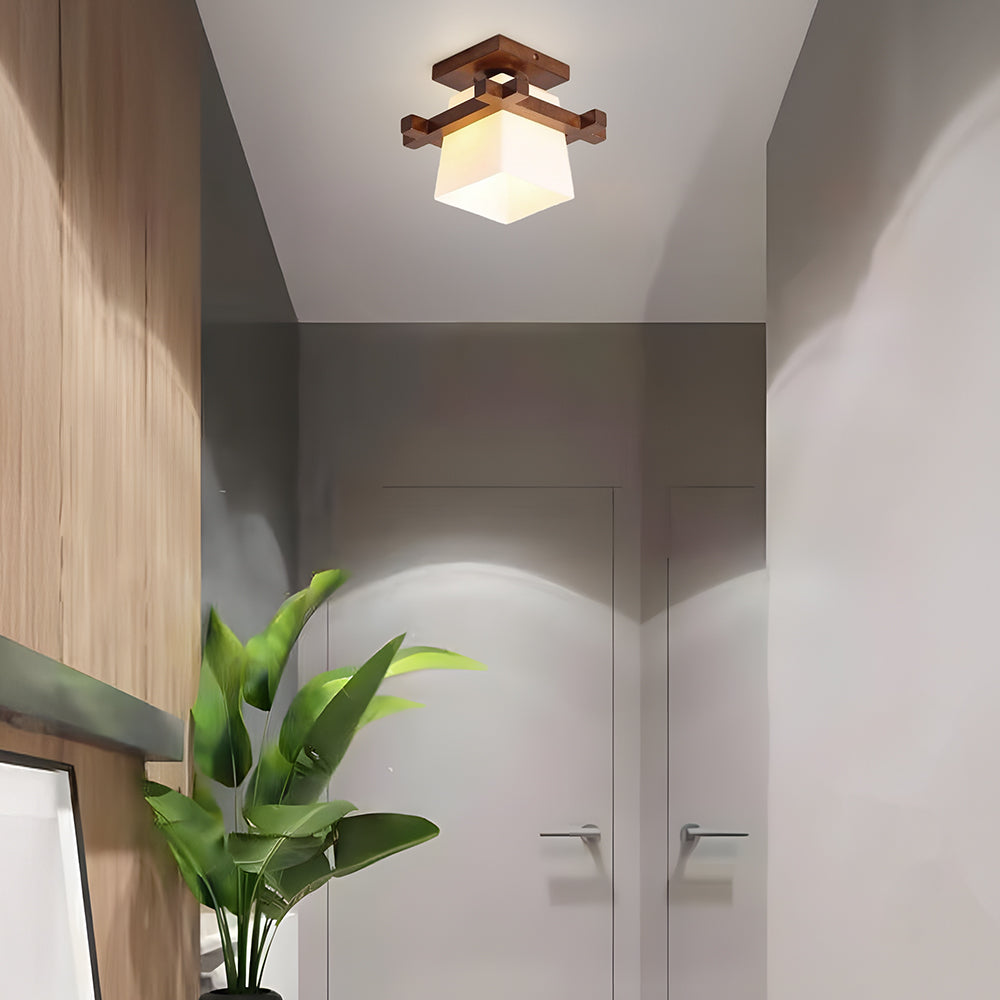 Juno Plafondlamp | Japans Minimalistisch Design, Houten Details