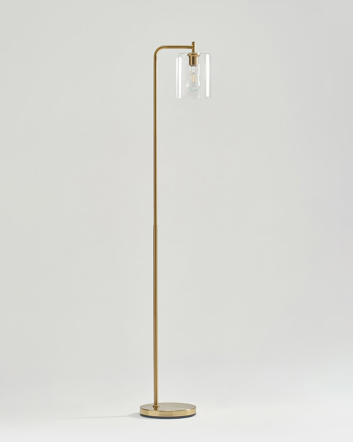 Elara Floor Lamp | Modern LED, Brass Finish