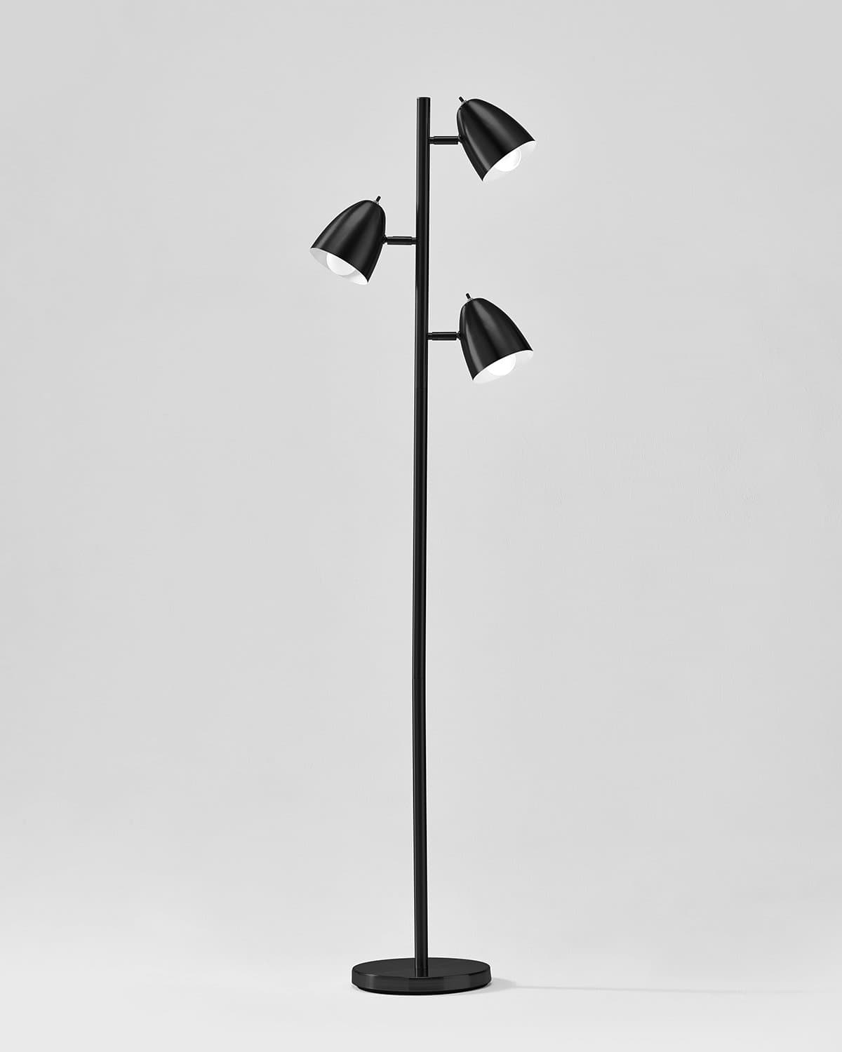 Juno Multi-Light Floor Lamp | 360-Degree Adjustable, LED Bulbs