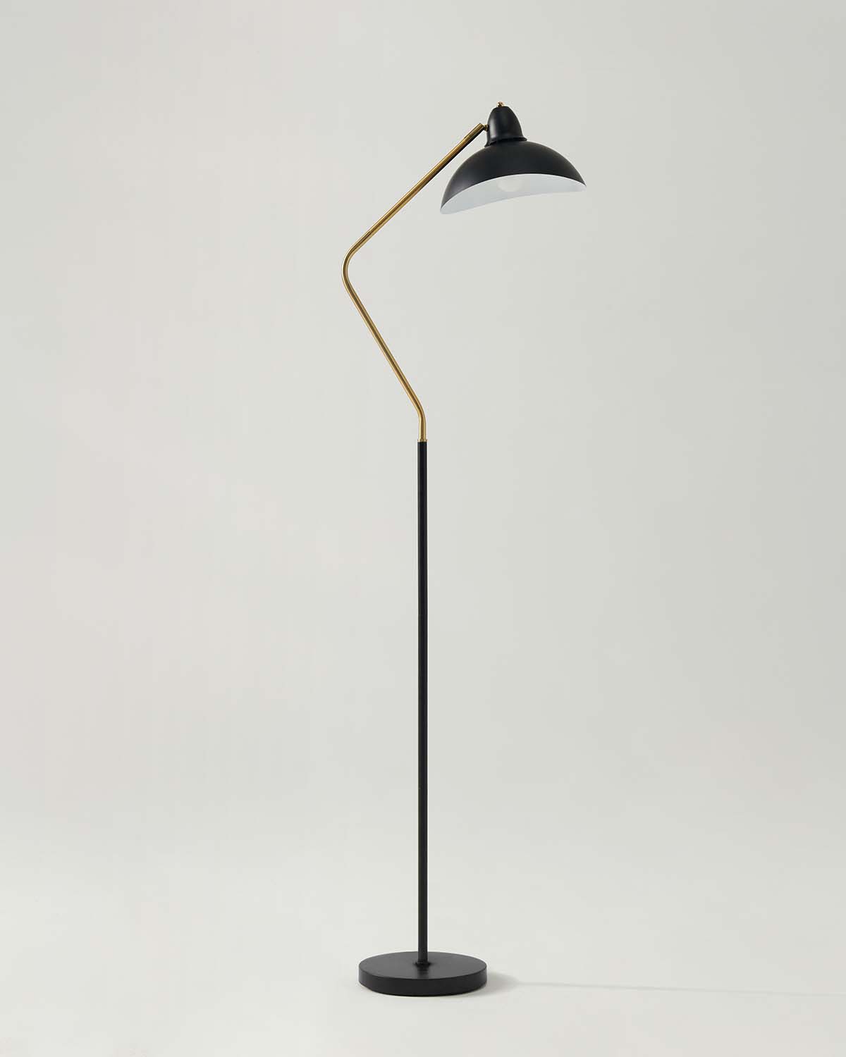 Sleek Swoop Floor Lamp | Asymmetrical Design, LED Bulb