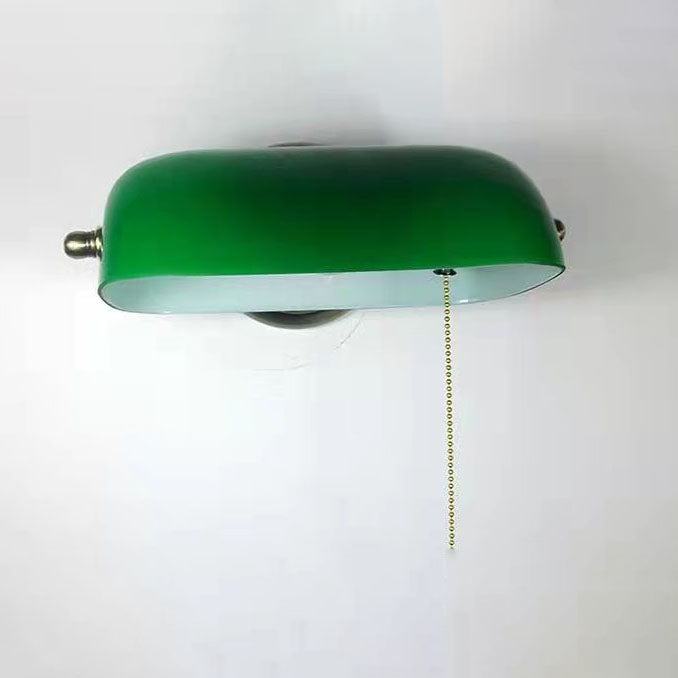 Retro Glass and Iron Round 1-Light Zipper Wall Sconce