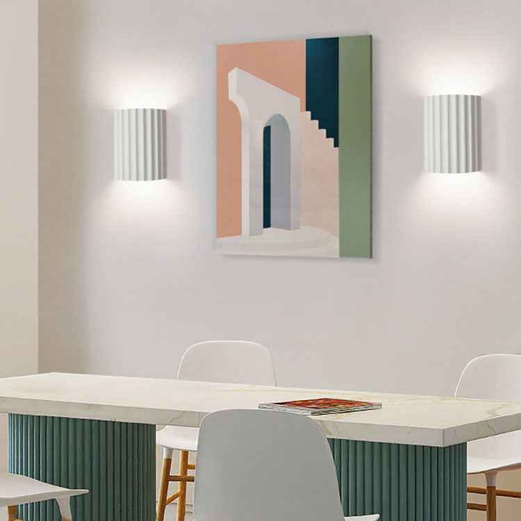 Modern Nordic Resin 2-Light Wall Sconce Lamp for Bedroom