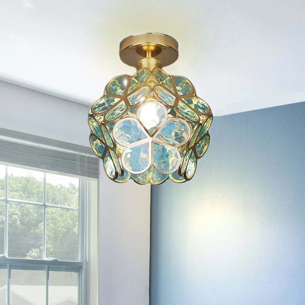 Bela Ceiling Lamp | Floral Design, Warm Light Reflection