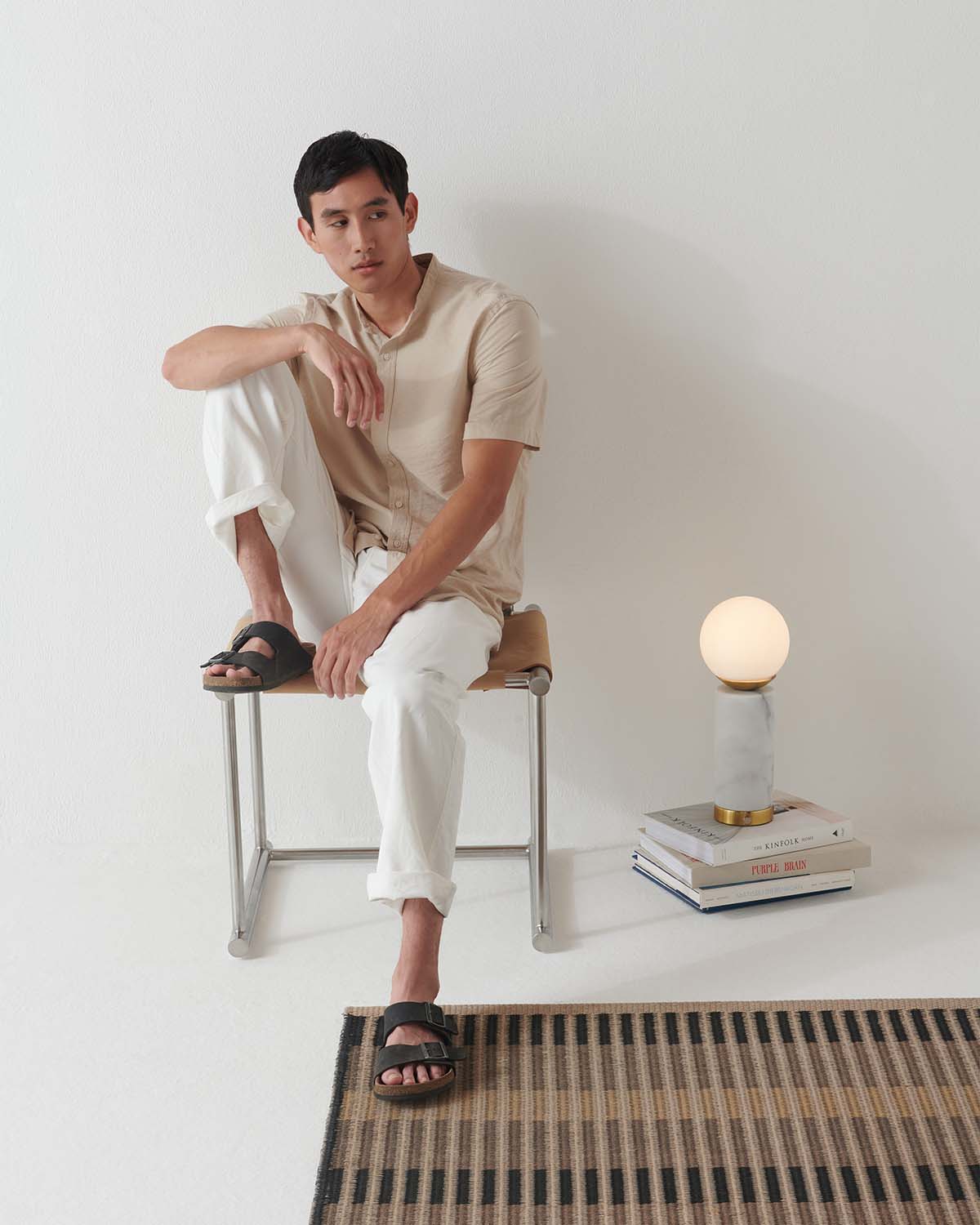 Aero USB Table Lamp | Marble Base, Dimmable Light