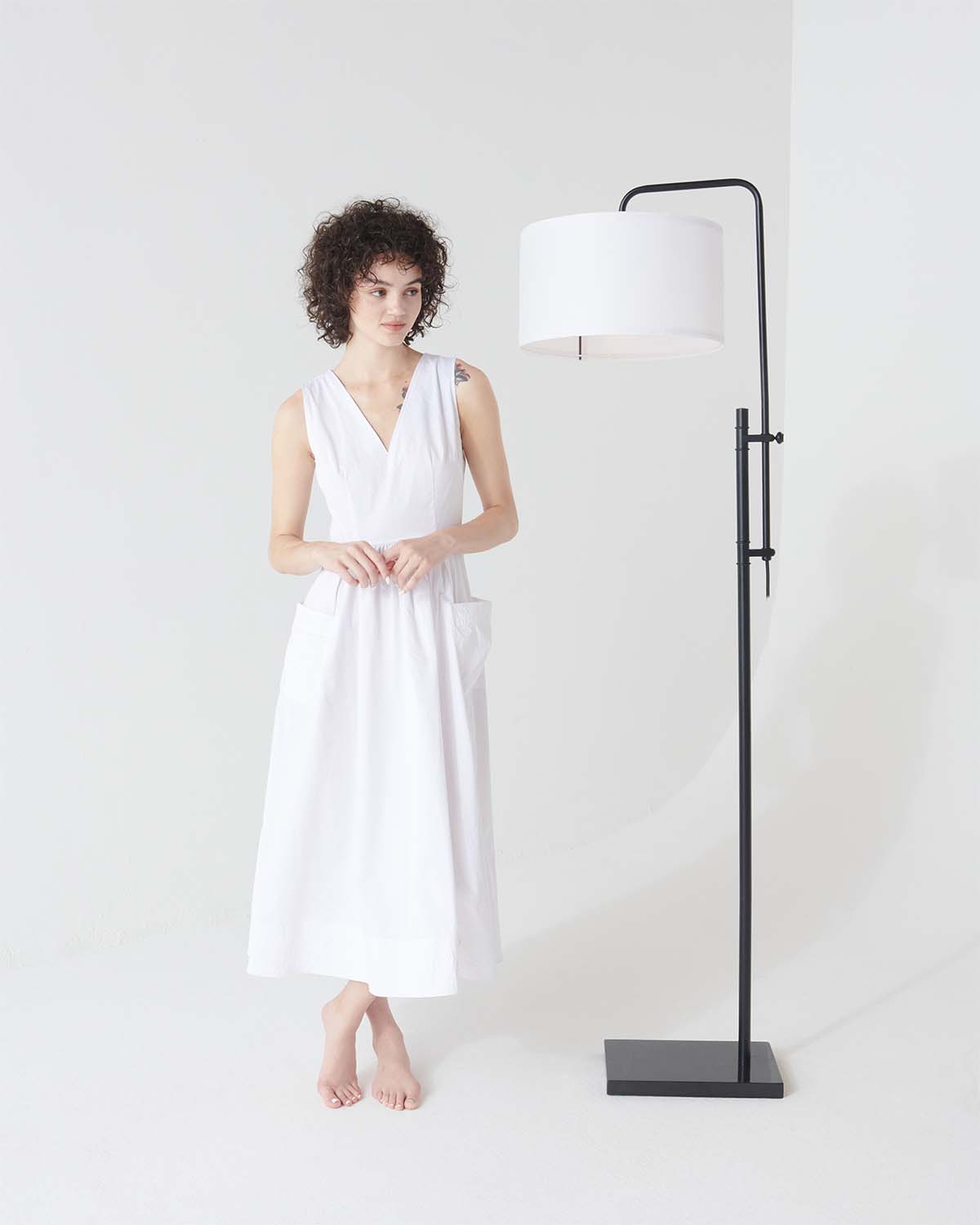 Luxe Leo Floor Lamp | Adjustable Arch Stem, Touch Switch