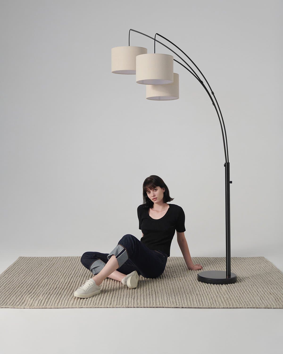 Trellis Floor Lamp | Adjustable Arms, Four-Setting Switch