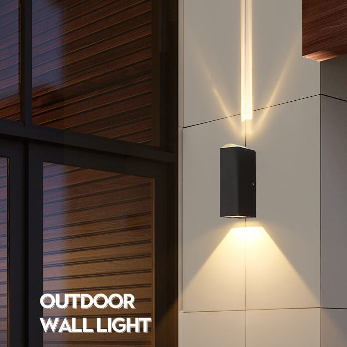 Contemporary Rectangular LED Outdoor Wall Light