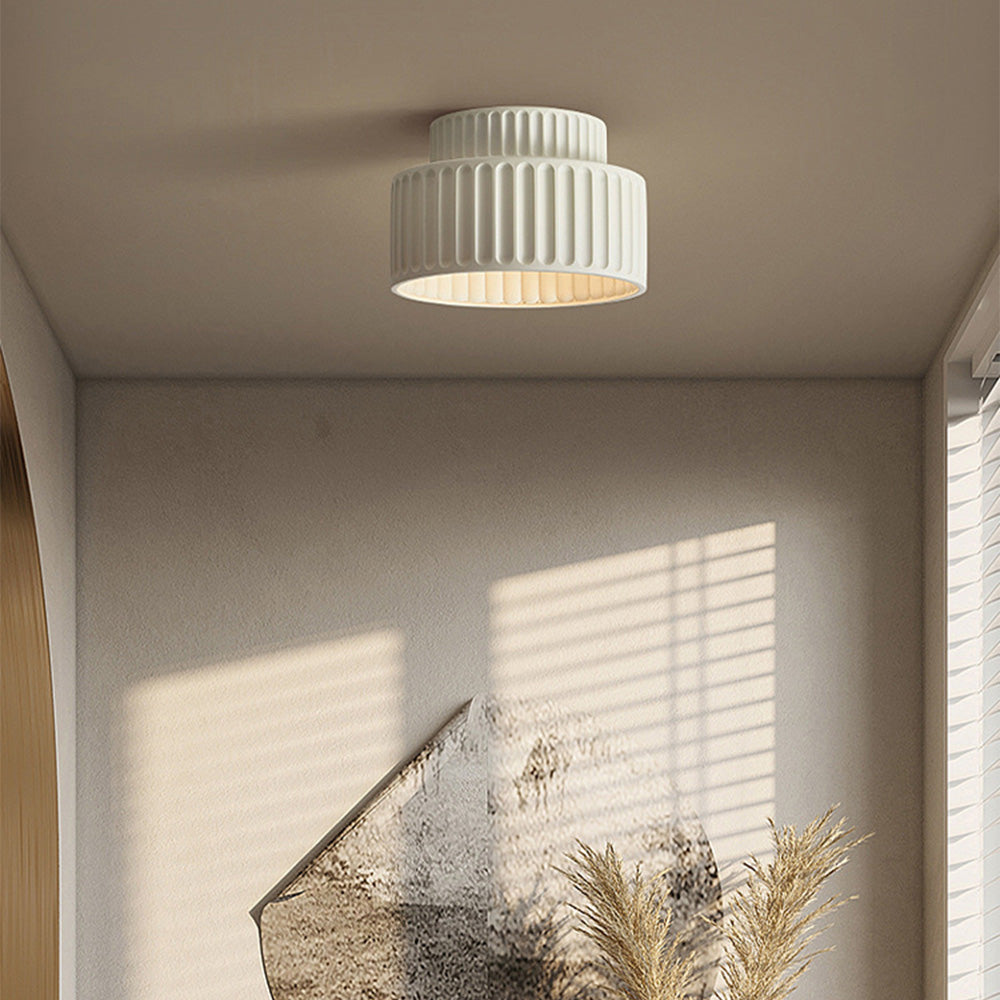Bela Compacte Plafondlamp | Duurzaam Hars, Retro Ontwerp