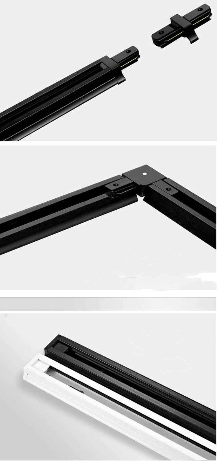 Versatile LED Track Lighting Rail Accessories for Multi-Adaptation