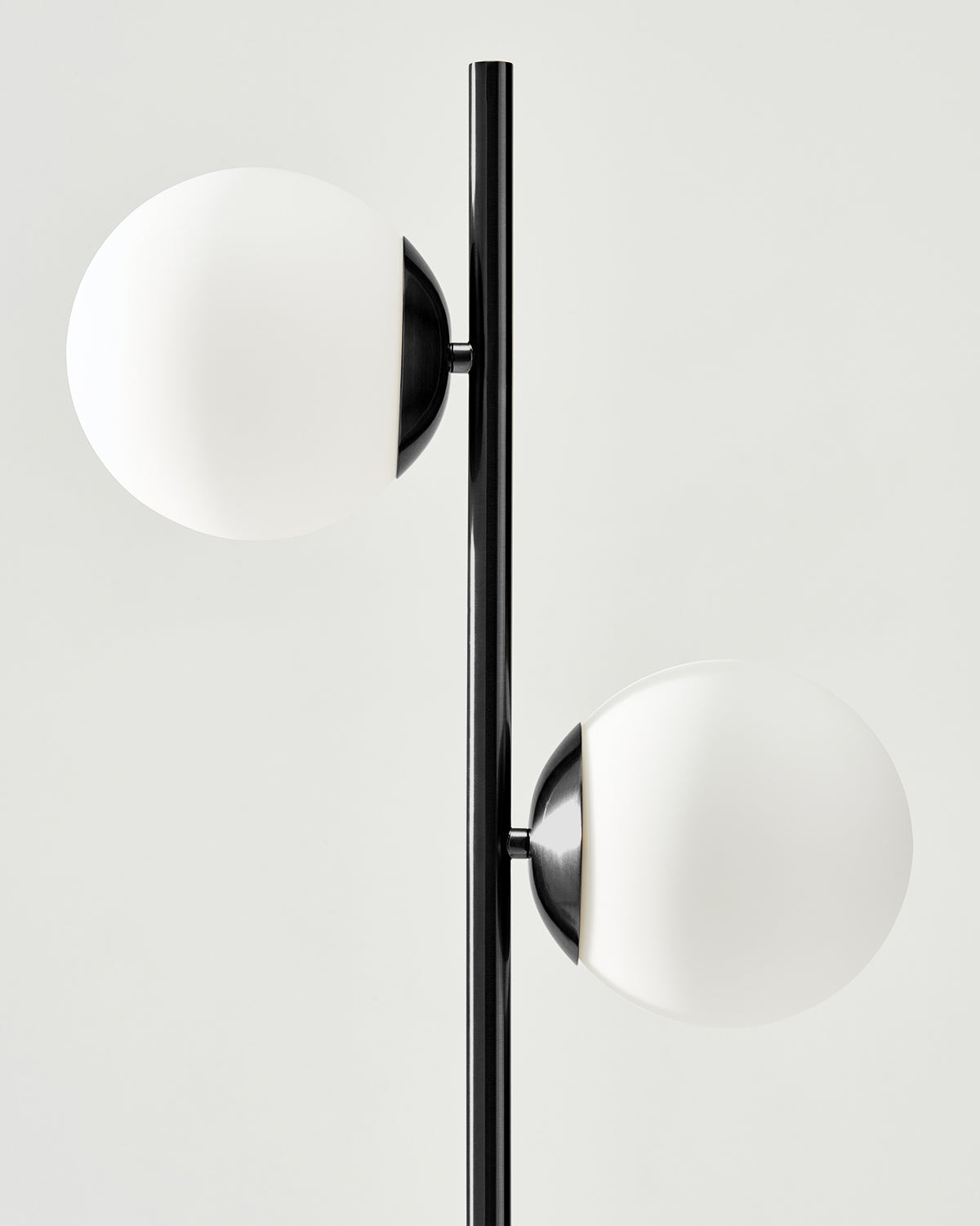 Bello Sphere Floor Lamp | Two Frosted Glass Globes, Contemporary Design