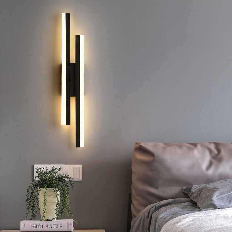 Contemporary Minimalist Iron and Acrylic LED Wall Sconce