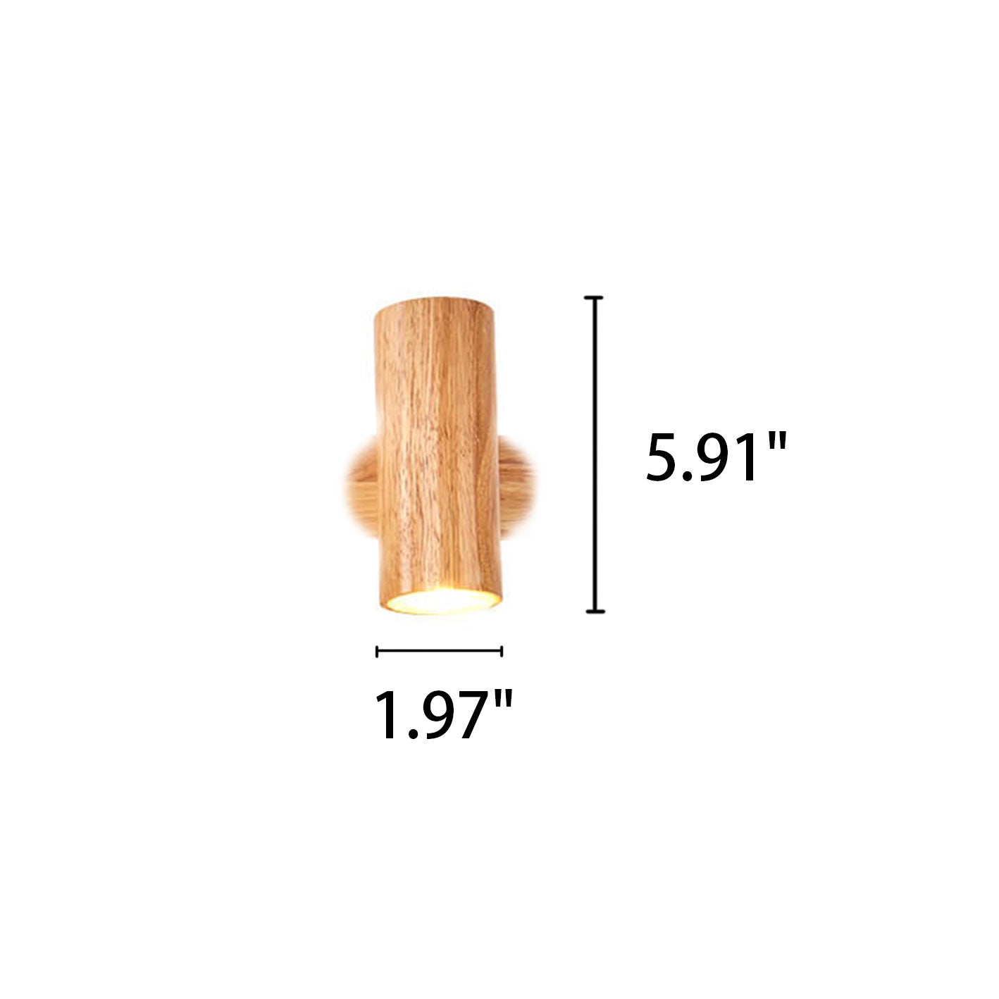 Contemporary Minimalist Wooden Track Spotlight Wall Sconce - Available in 1, 2, or 3 Lights