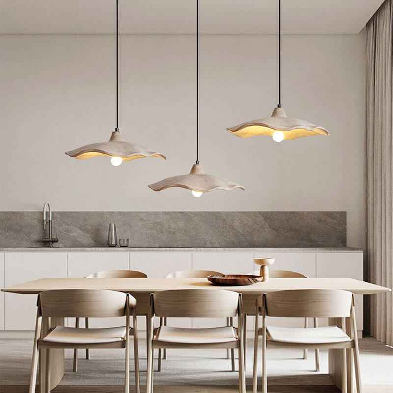 Japanese Vintage Floral Design Cement Island Chandelier - 1/2/3-Light Options