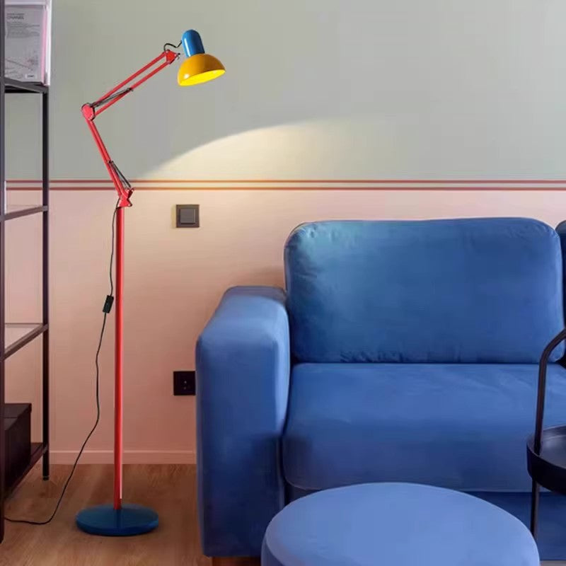 Contemporary Half Circle Iron 1-Light Floor Lamp for Bedroom