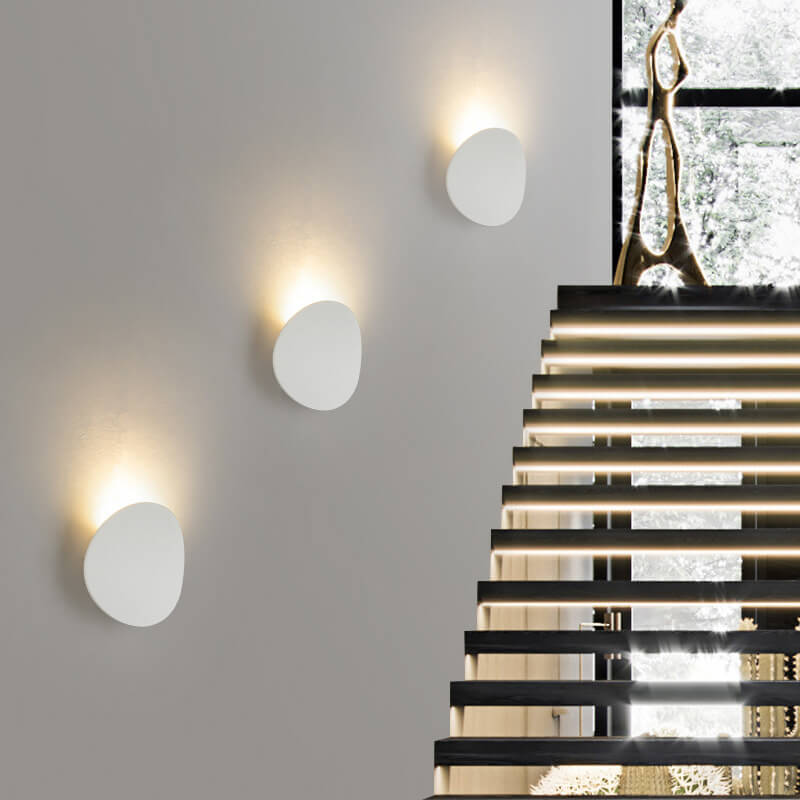 Modern Minimalist Round LED Wall Sconce for Indoor and Outdoor Use