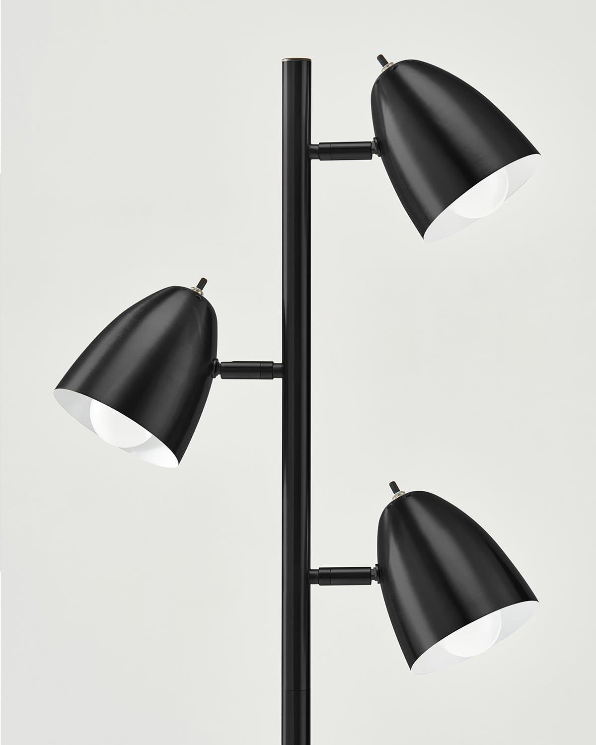 Juno Multi-Light Floor Lamp | 360-Degree Adjustable, LED Bulbs