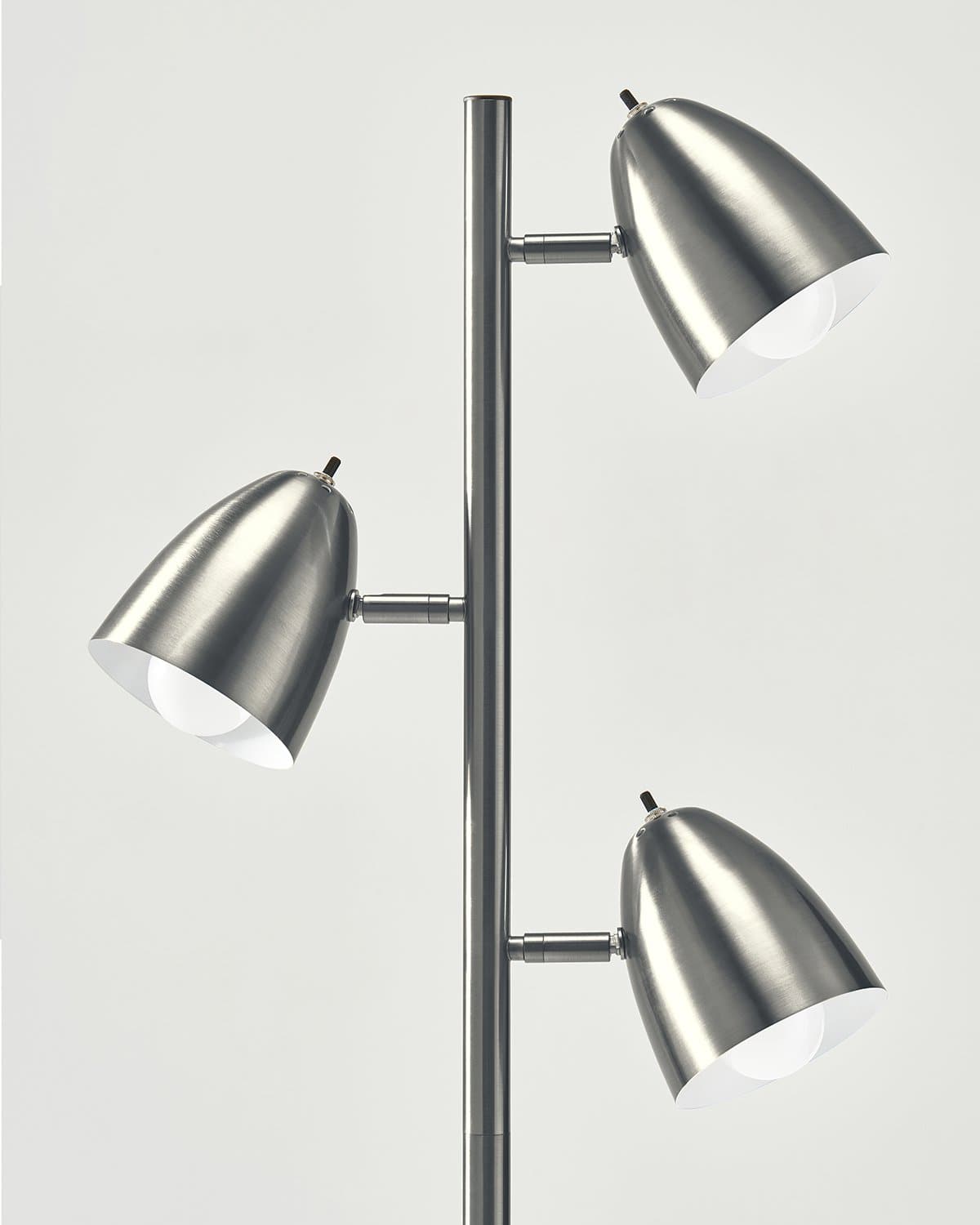 Juno Multi-Light Floor Lamp | 360-Degree Adjustable, LED Bulbs