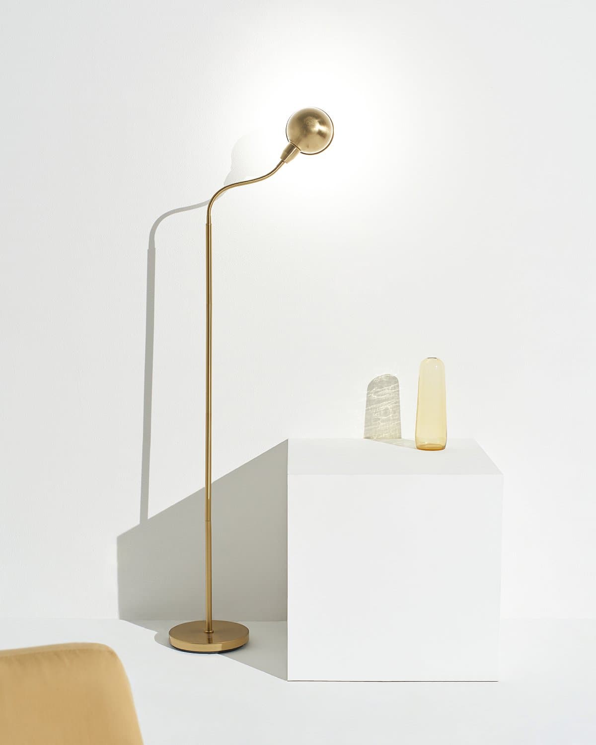 Regent Floor Lamp | Flexible Gooseneck, Apothecary Style