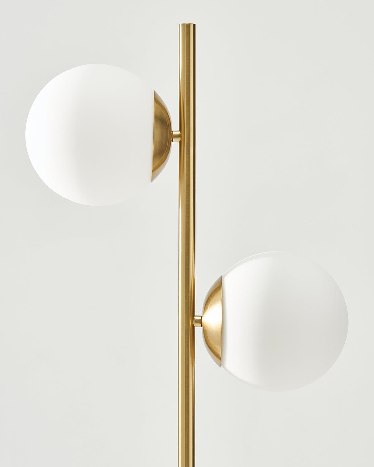 Bello Sphere Floor Lamp | Two Frosted Glass Globes, Contemporary Design