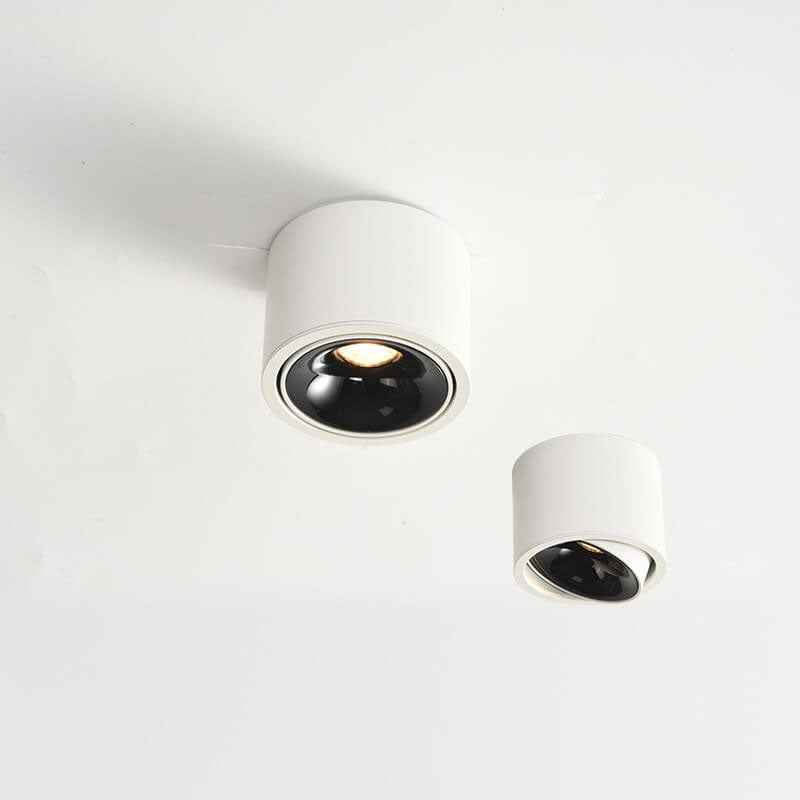 Contemporary Adjustable Round LED Flush Mount Ceiling Spotlight