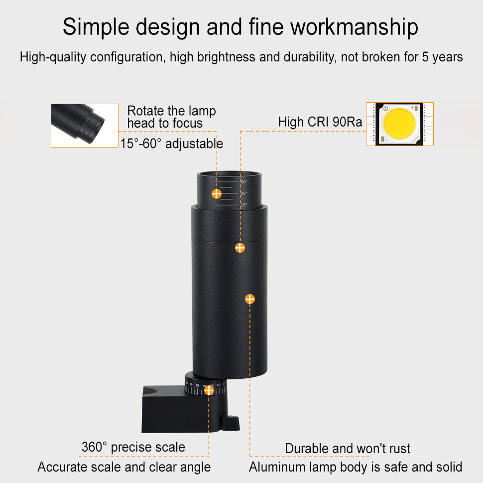 Contemporary Adjustable Dimmable Tubular Track Lighting - 3/4/5 Light LED Flush Mount Spotlight for Living Room
