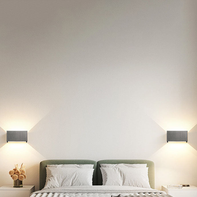 Adjustable Square Flat LED Wall Sconce Lamp in Nordic Minimalist Aluminum Design