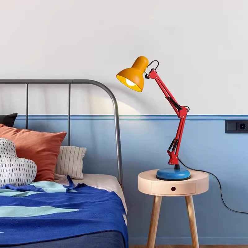 Contemporary Memphis Iron Half Circle 1-Light Table Lamp for Your Study