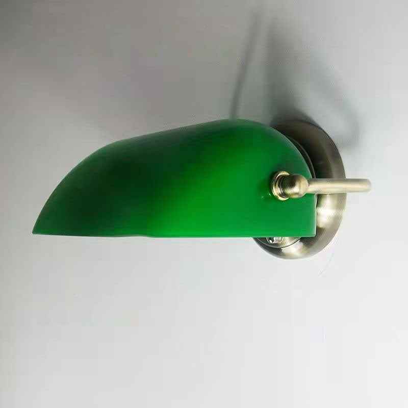Retro Glass and Iron Round 1-Light Zipper Wall Sconce