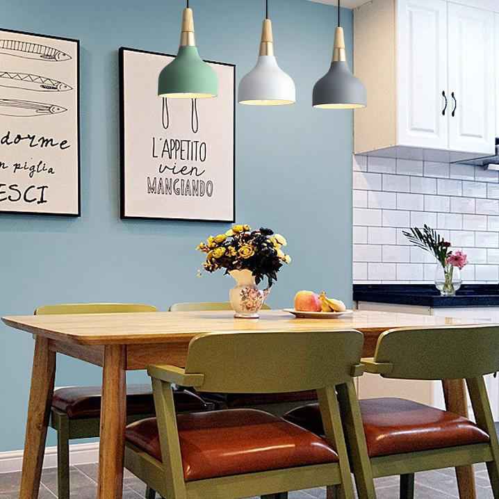 Contemporary Macaron Disc 1-Light Pendant Lamp