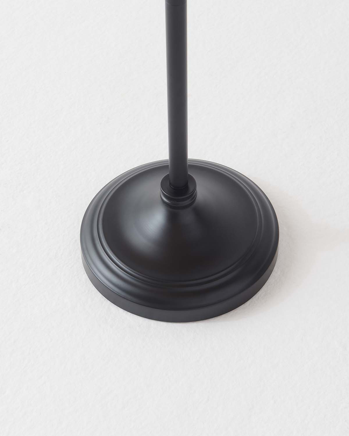 Aero Floor Lamp | Vintage Black Base with Glass Shade