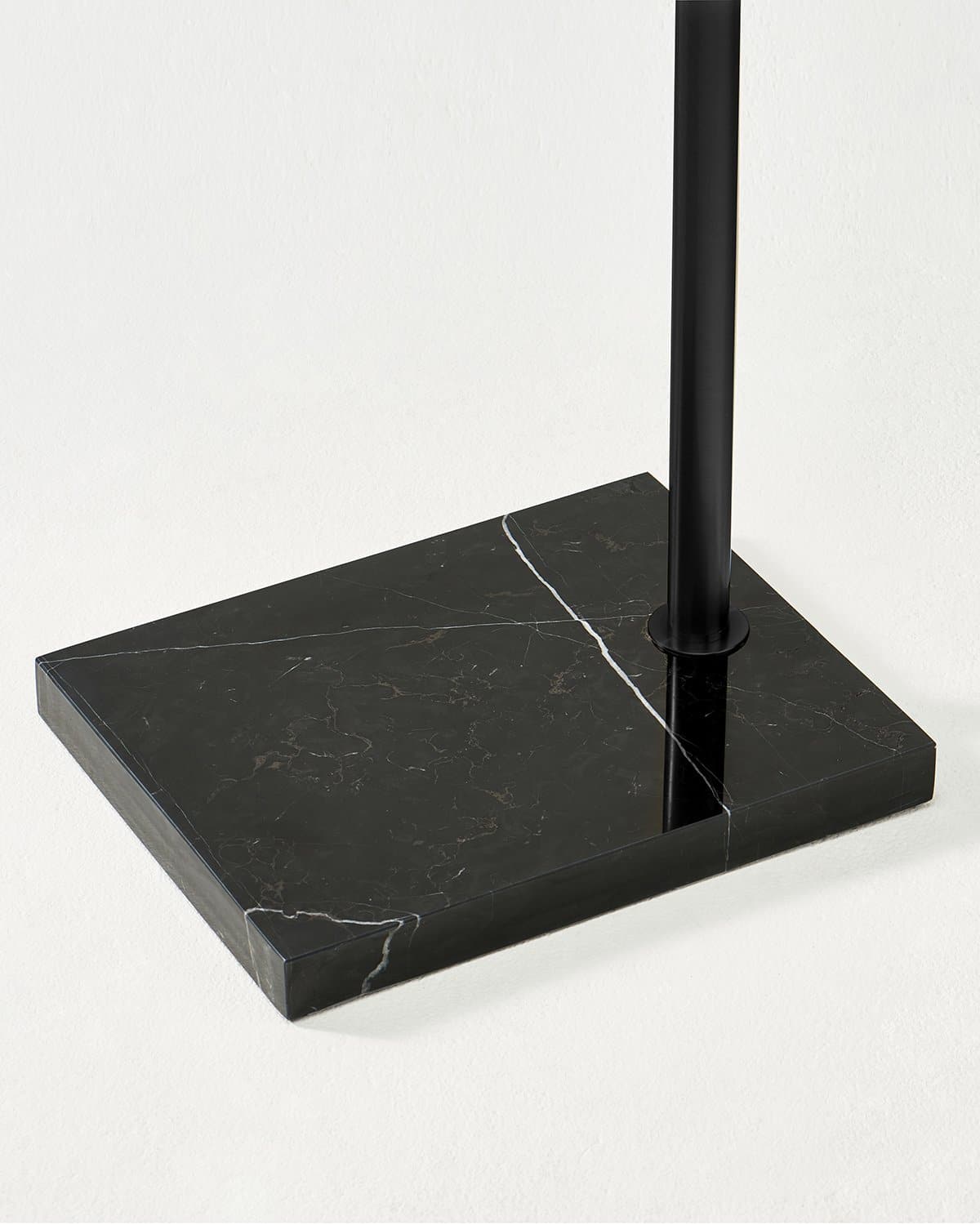 Luna Arc Floor Lamp | Natural Marble Base, Smart Home Compatible