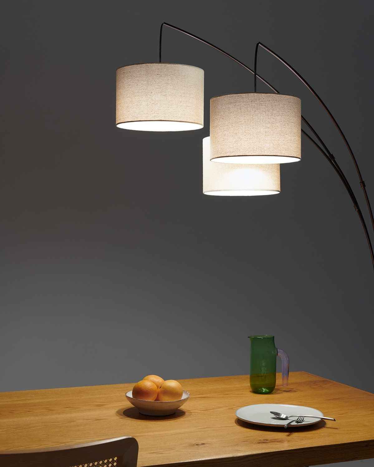 Trellis Floor Lamp | Adjustable Arms, Four-Setting Switch