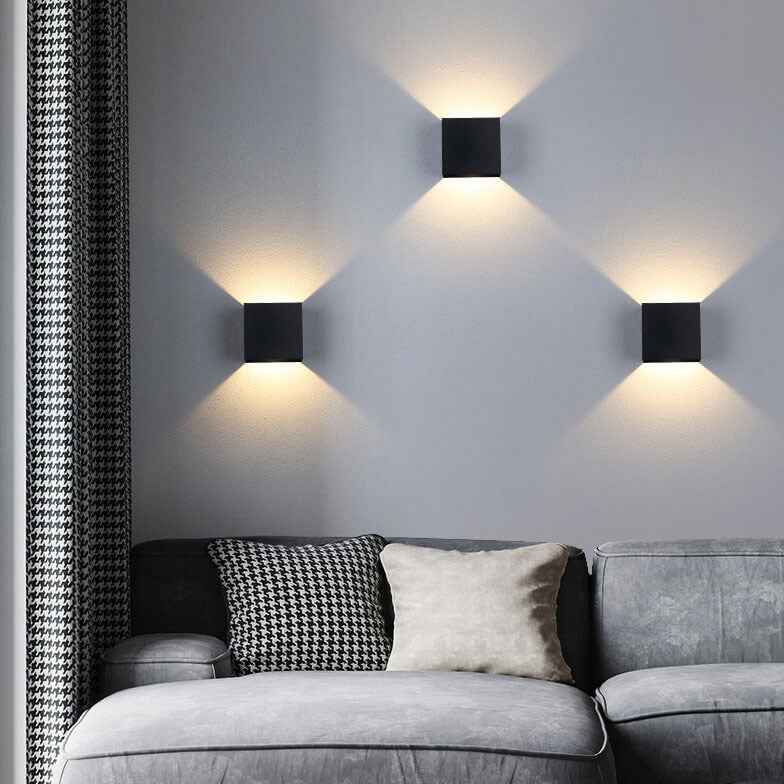 Sleek Minimalist Square Aluminum LED Wall Light