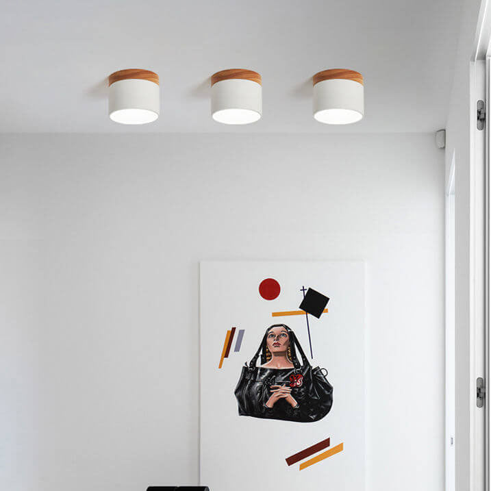 Solid Color Scandinavian Macaroon LED Flush Mount Ceiling Light