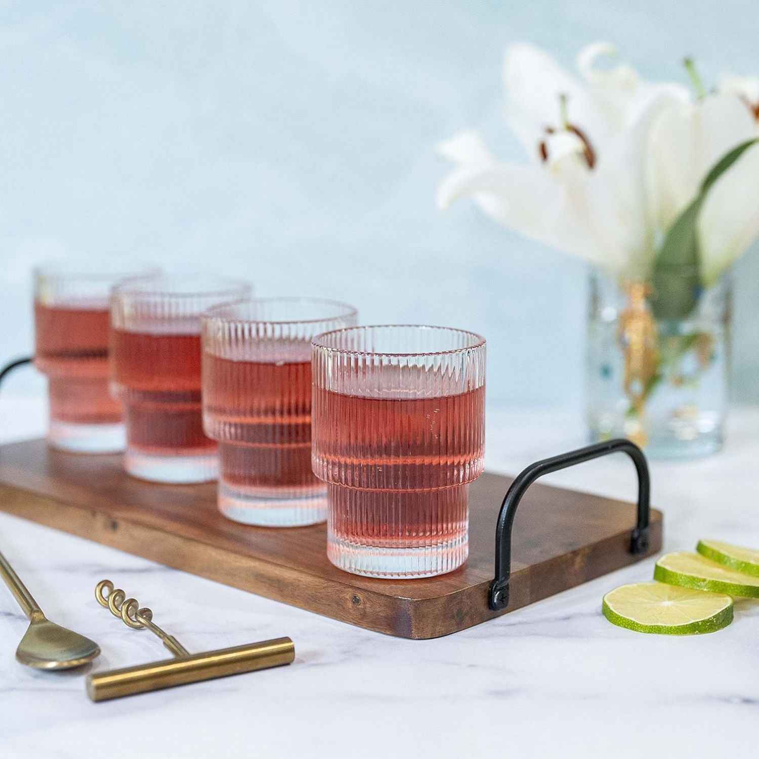 Brio Highball Glasses Set | 180ml, European Design, Durable Glass