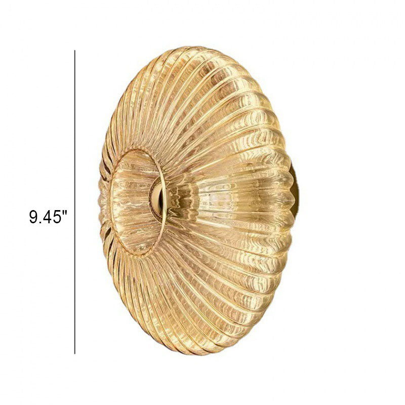 Bello Glass Wall Sconce | Striped Design, Warm Ambient Lighting