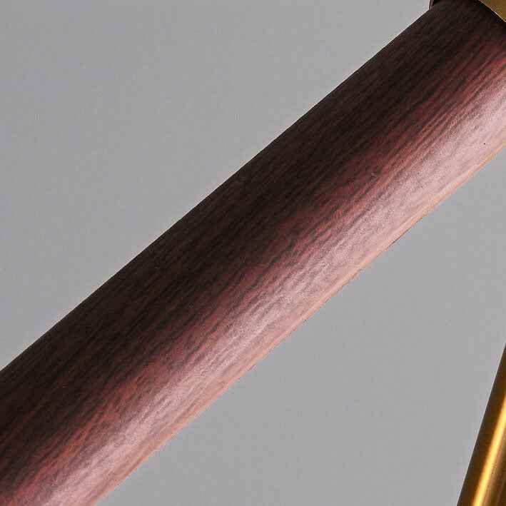 Nordic Minimalist Wood Grain Cylindrical LED Table Lamp with Hardware Base