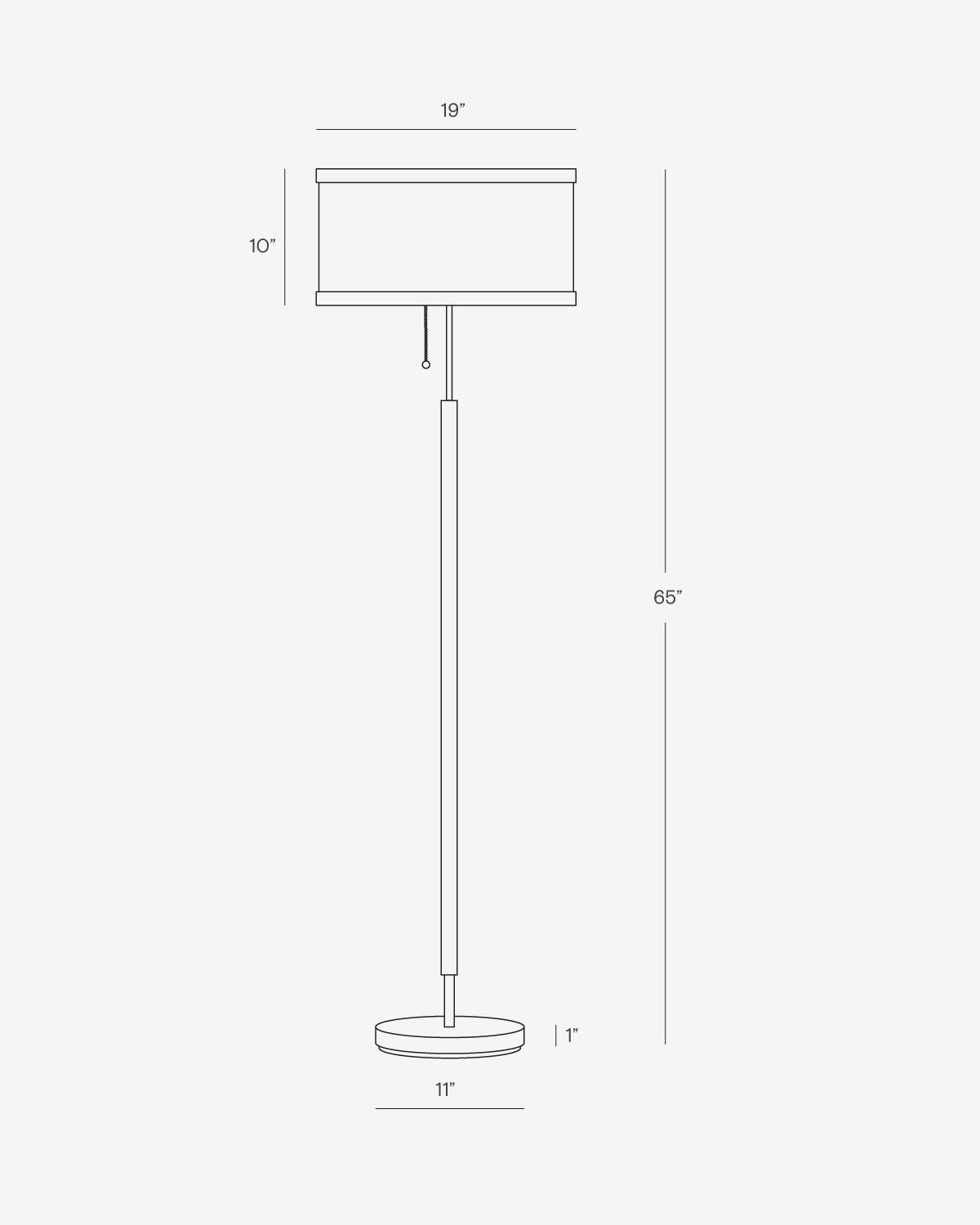 Caro Floor Lamp | Walnut Eucalyptus Wood, Linen Shade