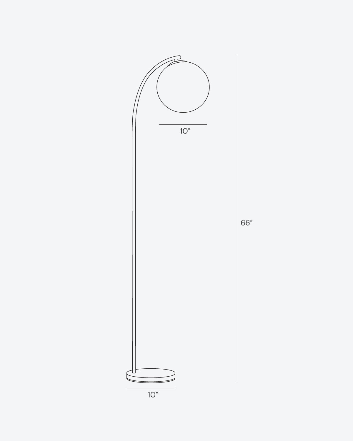Luna Glow Floor Lamp | Marble Base, White Glass Globe