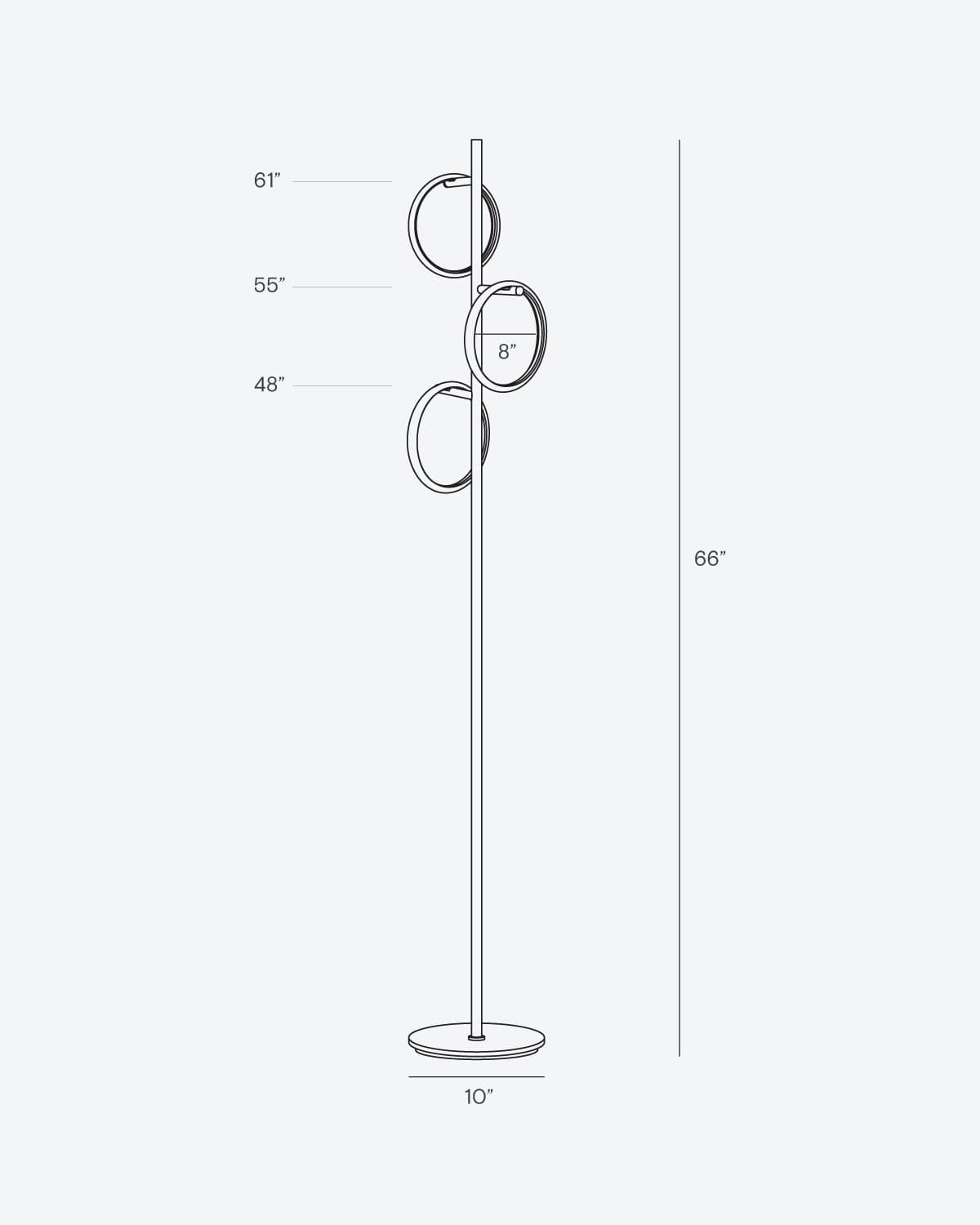 Breeze RGB Floor Lamp | Color-Changing, Matte Black Finish
