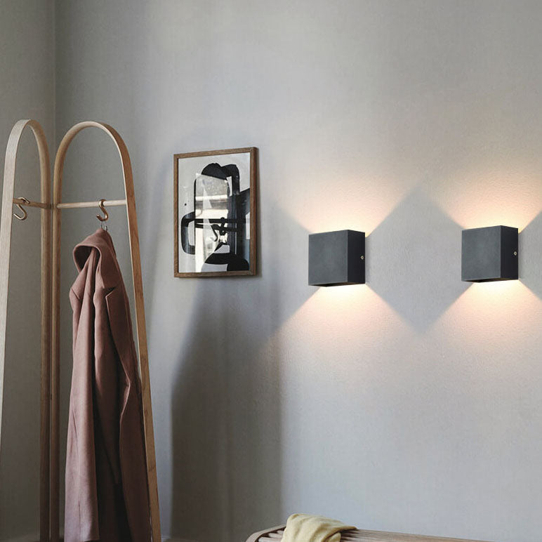 Sleek Minimalist Square Aluminum LED Wall Light