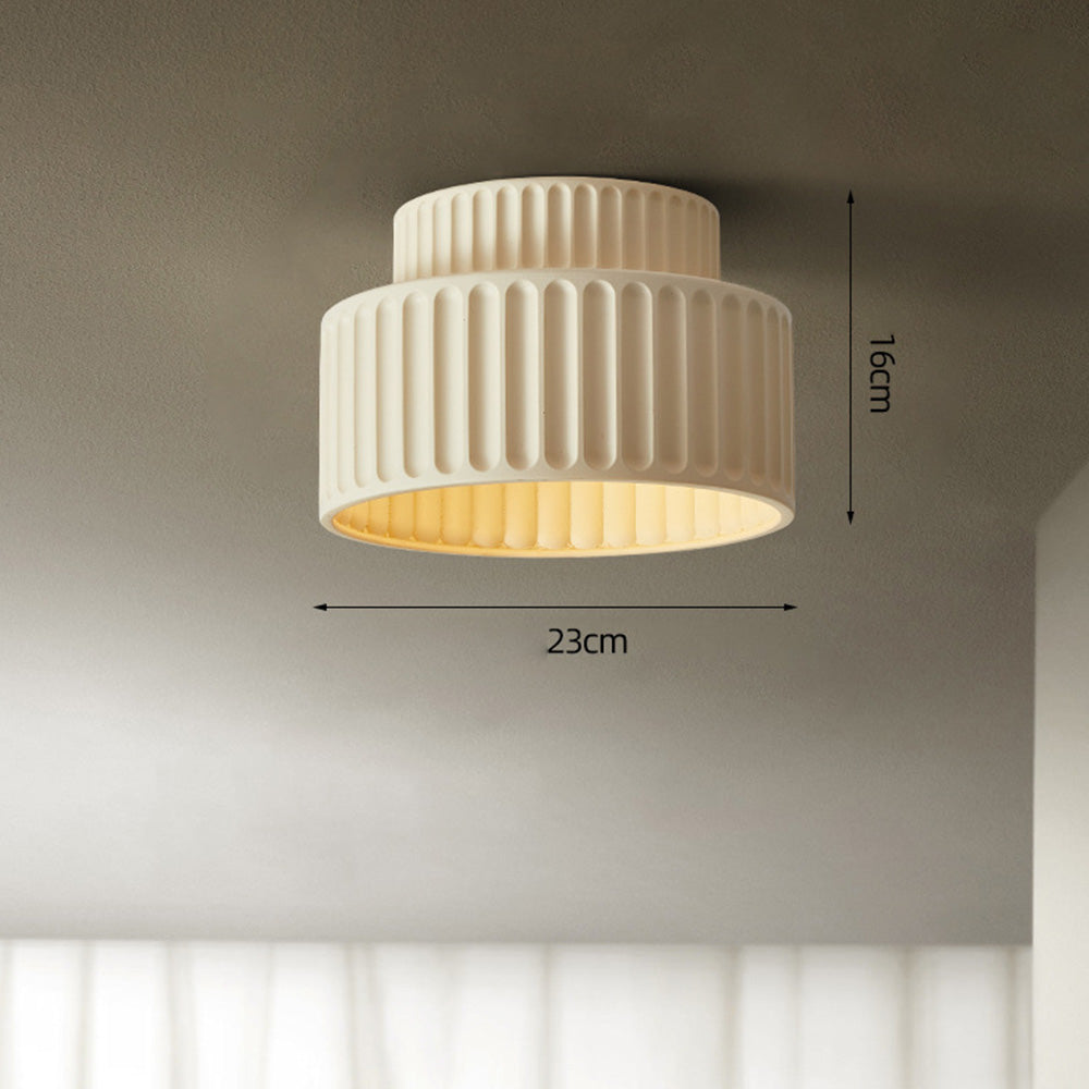 Bela Compacte Plafondlamp | Duurzaam Hars, Retro Ontwerp
