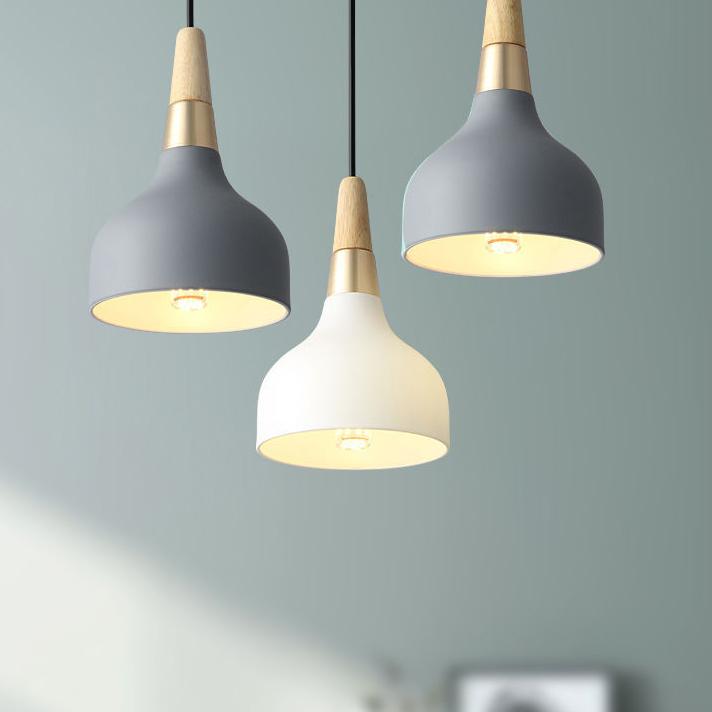 Contemporary Macaron Disc 1-Light Pendant Lamp