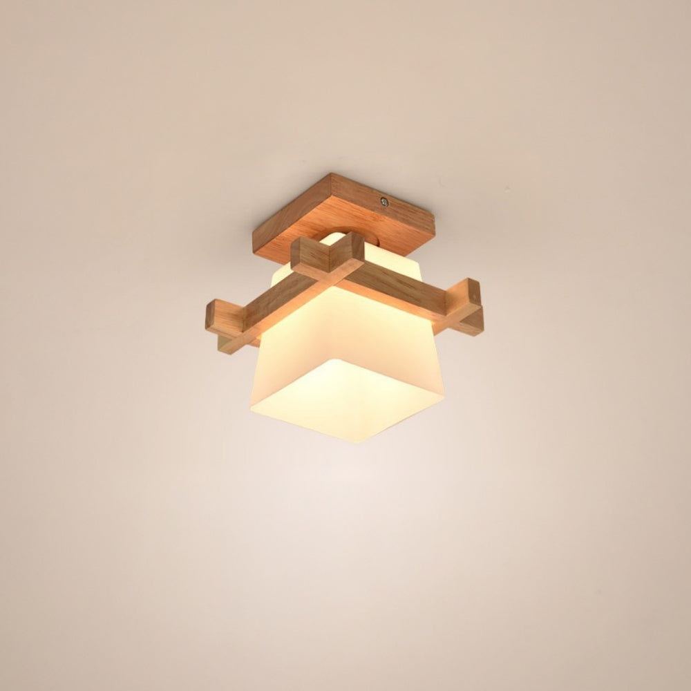Juno Plafondlamp | Japans Minimalistisch Design, Houten Details