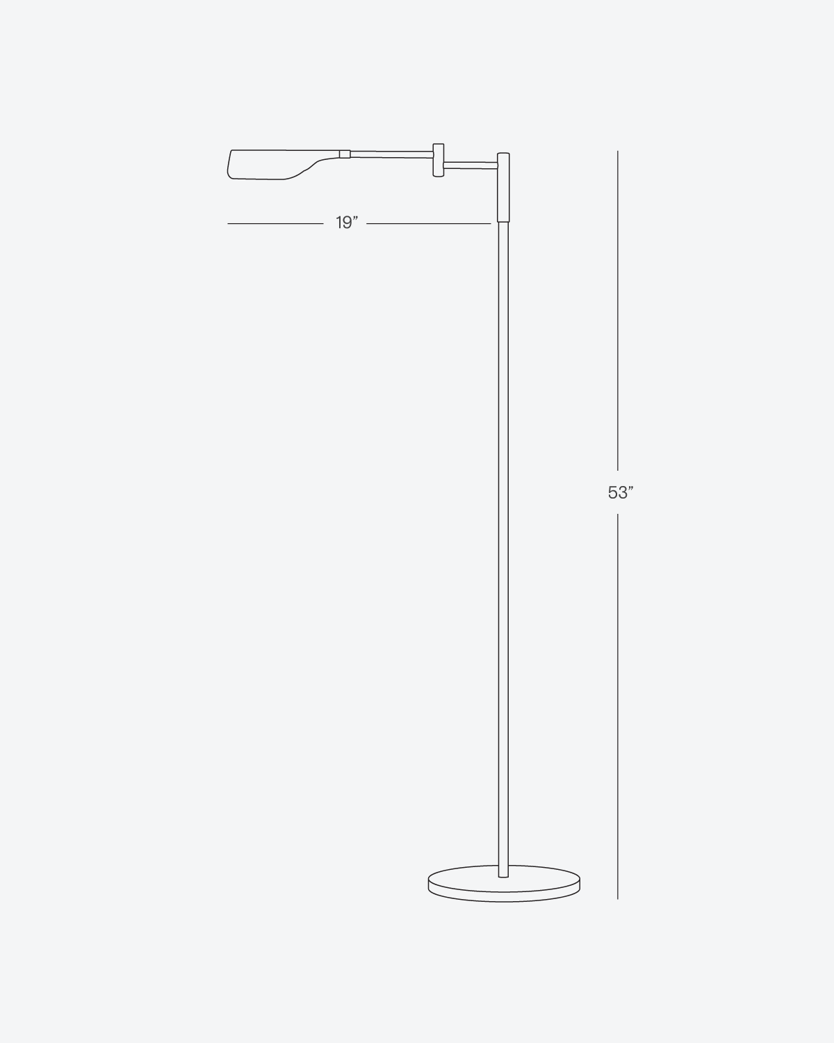 Luma Leaf Floor Lamp | LED, Three-Touch Dimmer